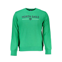 North Sails Green Cotton Men Sweater - Sweatshirts