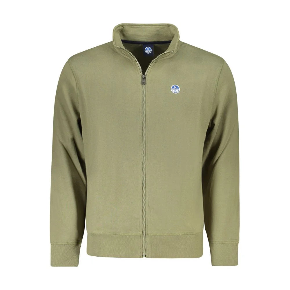 North Sails Green Cotton Men Sweater - Sweatshirts