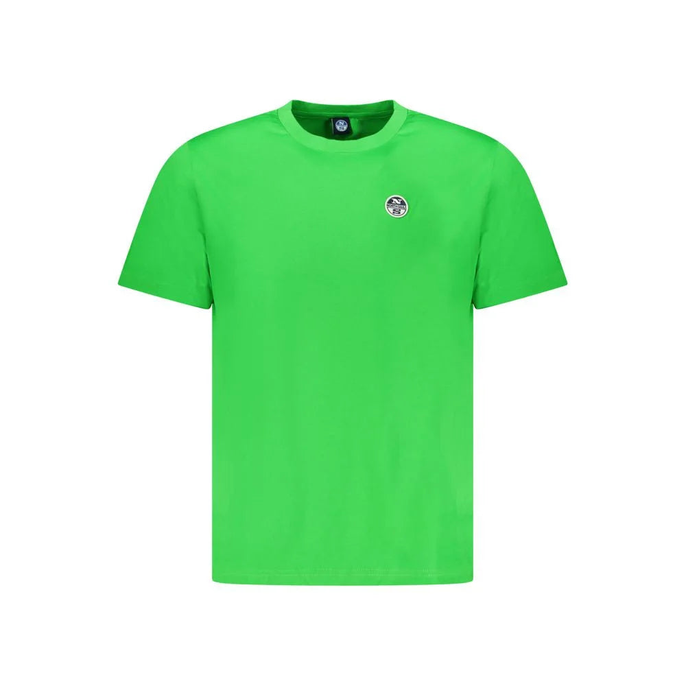 North Sails Green Cotton Men T-Shirt