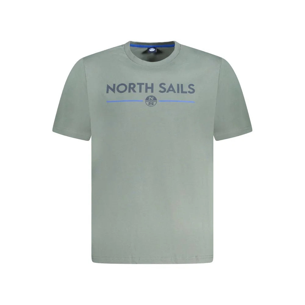 North Sails Green Cotton Men T-Shirt - T-Shirts