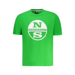 North Sails Green Cotton Men T-Shirt - T-Shirts