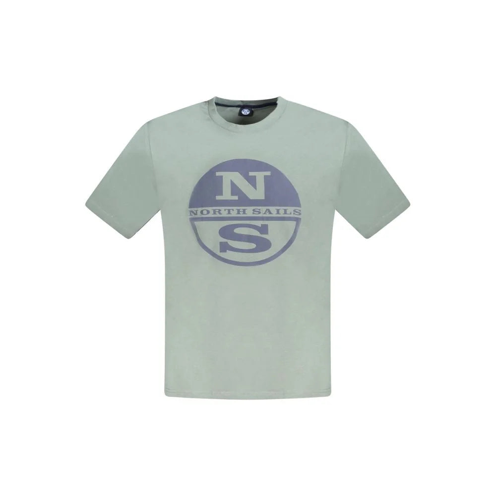 North Sails Green Cotton Men T-Shirt - T-Shirts