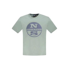 North Sails Green Cotton Men T-Shirt - T-Shirts