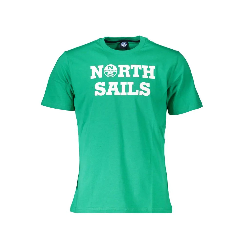 North Sails Green Cotton Men T-Shirt - T-Shirts