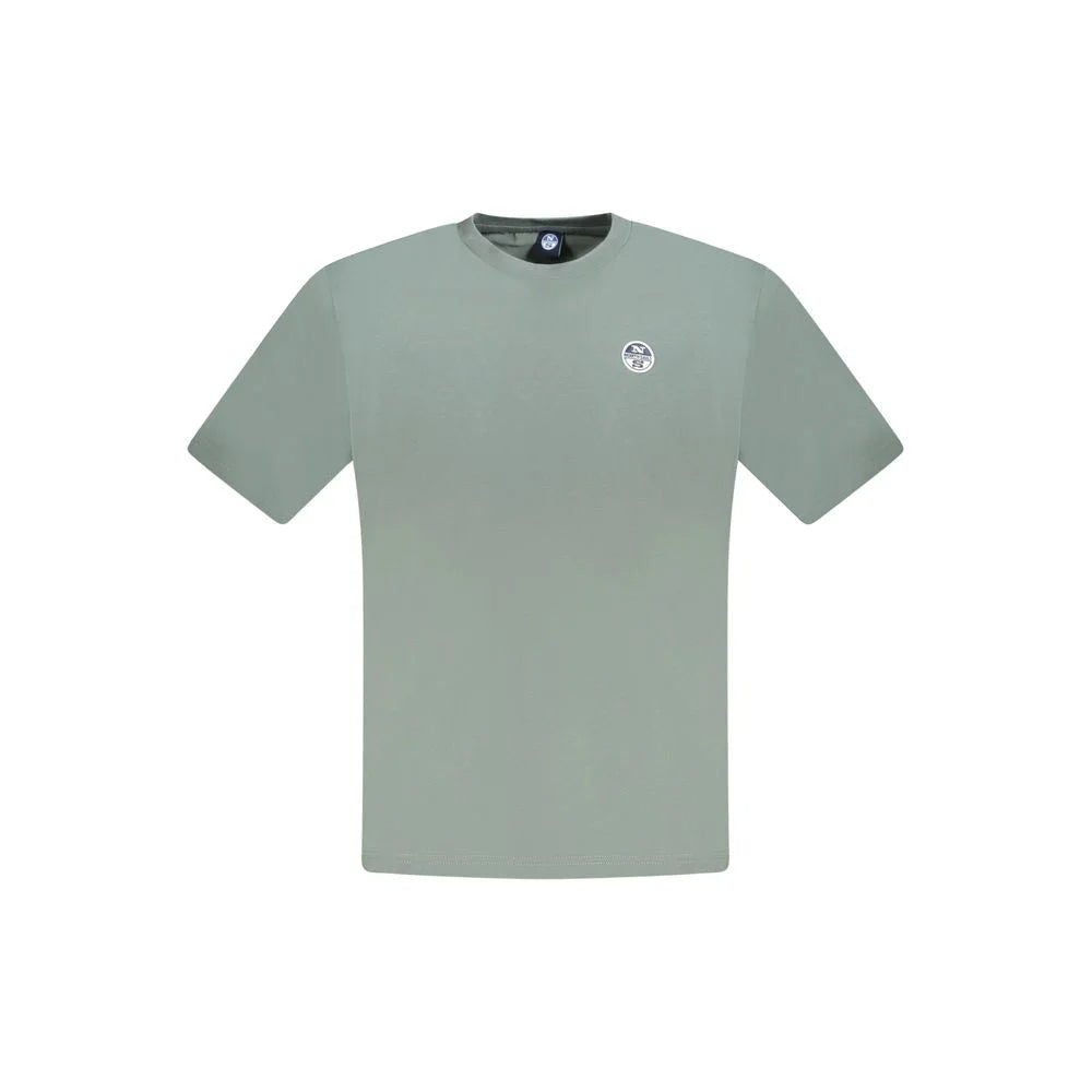 North Sails Green Cotton Men T-Shirt - T-Shirts