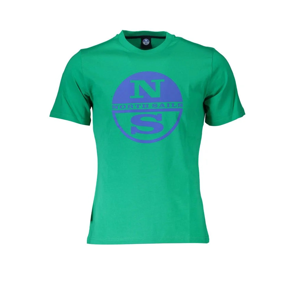 North Sails Green Cotton Men T-Shirt - T-Shirts