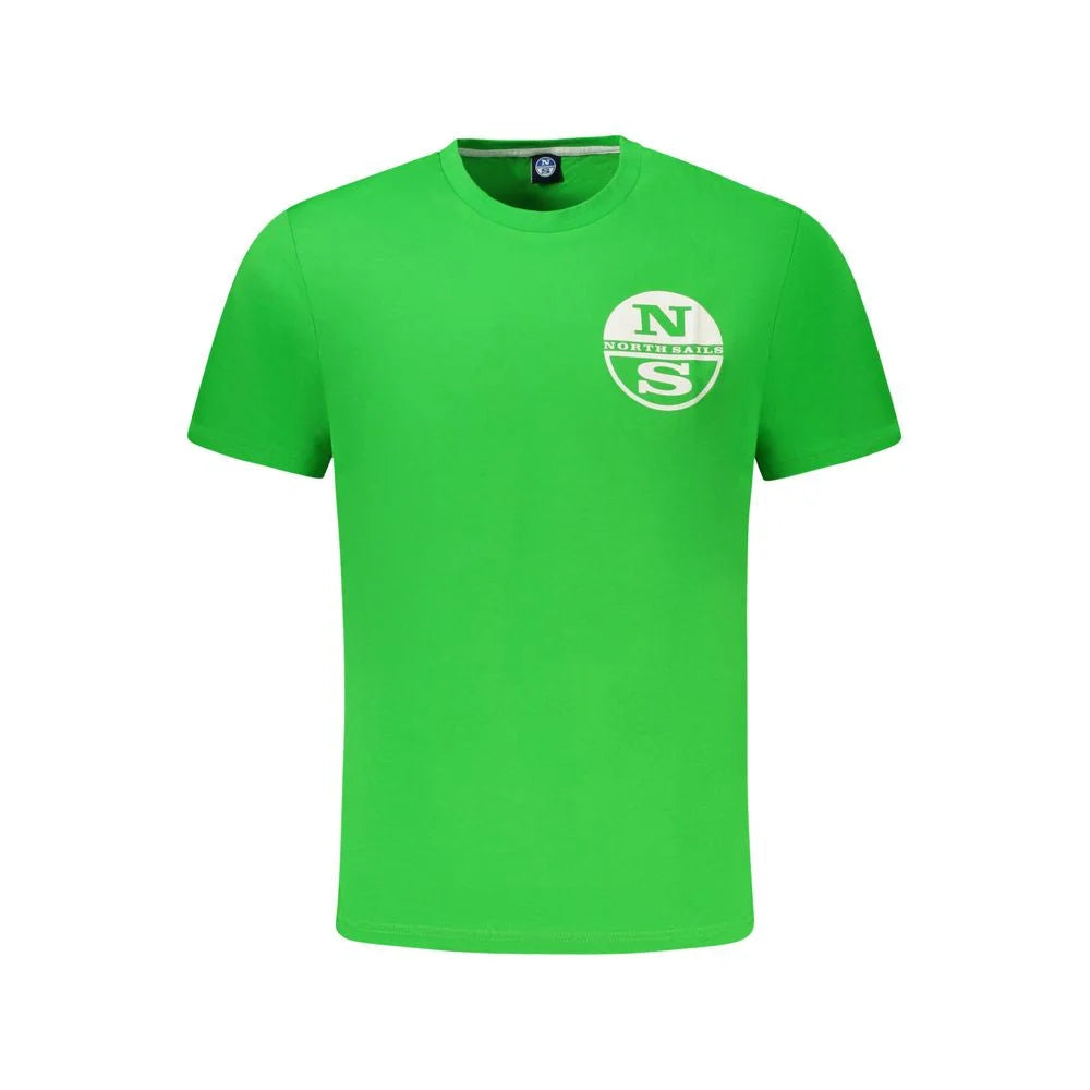 North Sails Green Cotton Men T-Shirt - T-Shirts