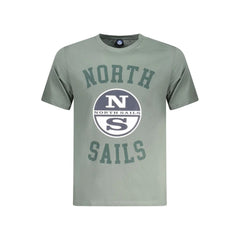 North Sails Green Cotton Men T-Shirt - T-Shirts