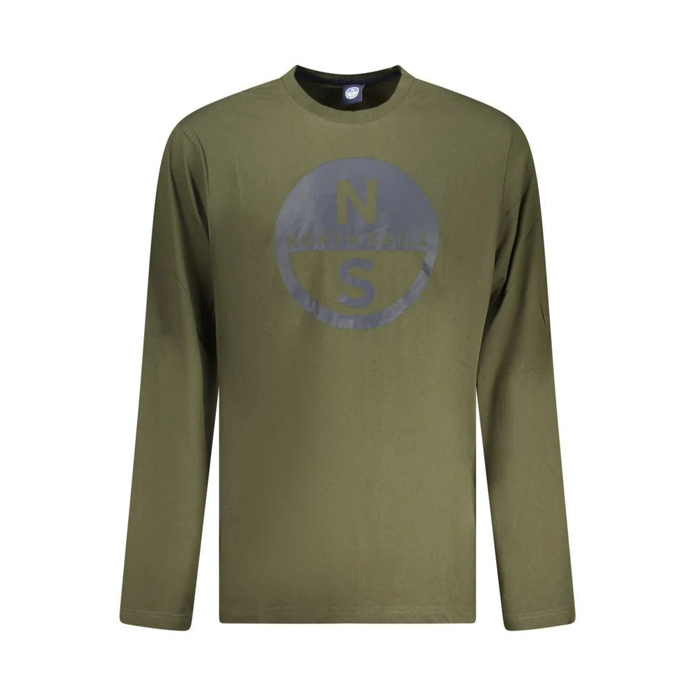 North Sails Green Cotton Men T-Shirt - XXL