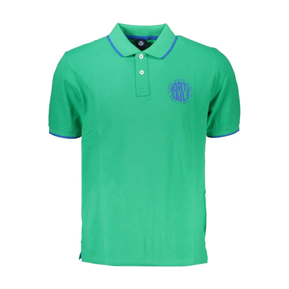 North Sails Green Cotton Polo Shirt - Polos