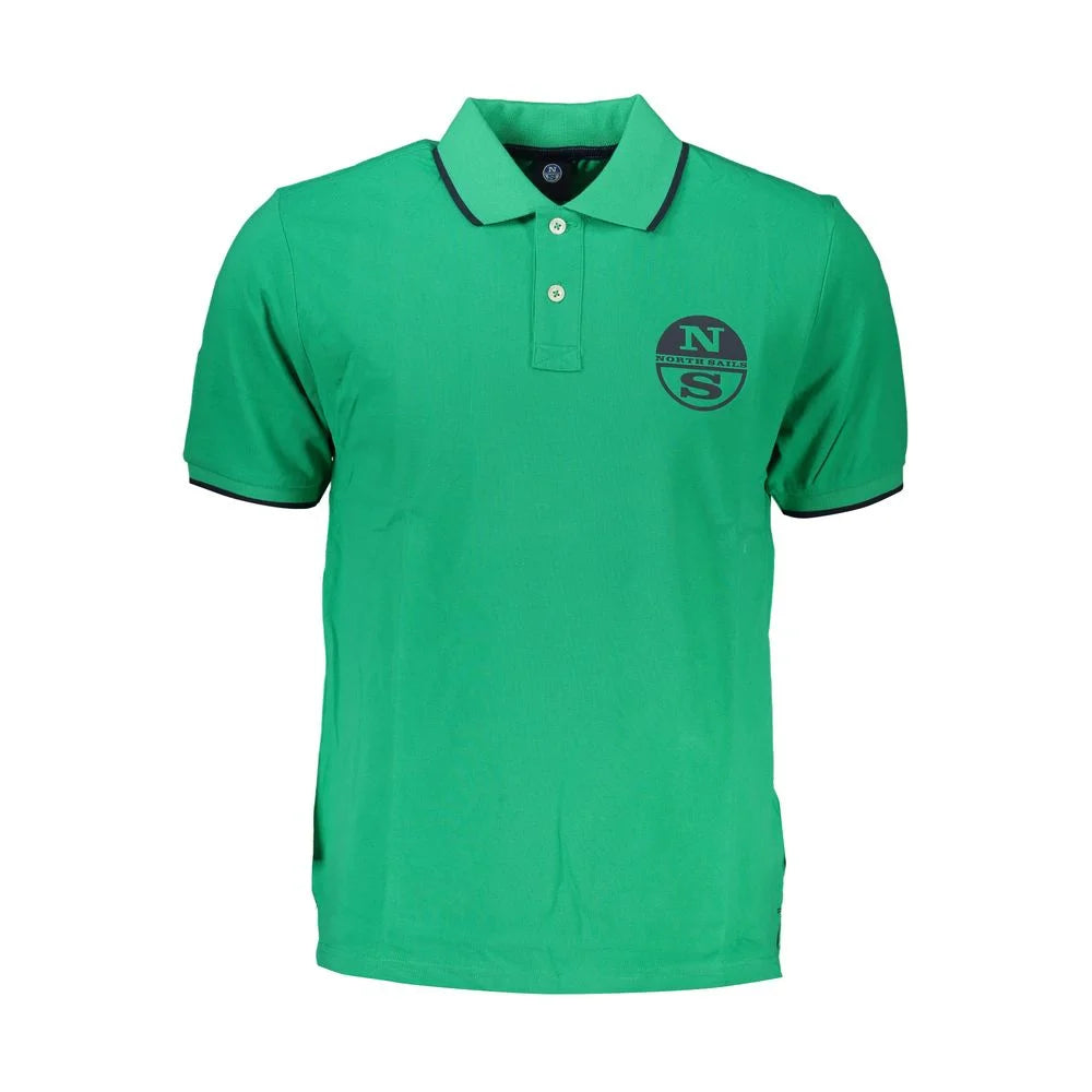 North Sails Green Cotton Polo Shirt - Polos