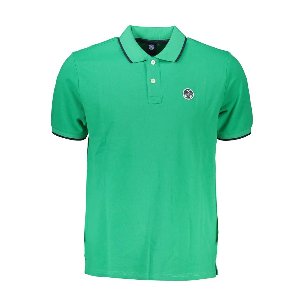 North Sails Green Cotton Polo Shirt - Polos