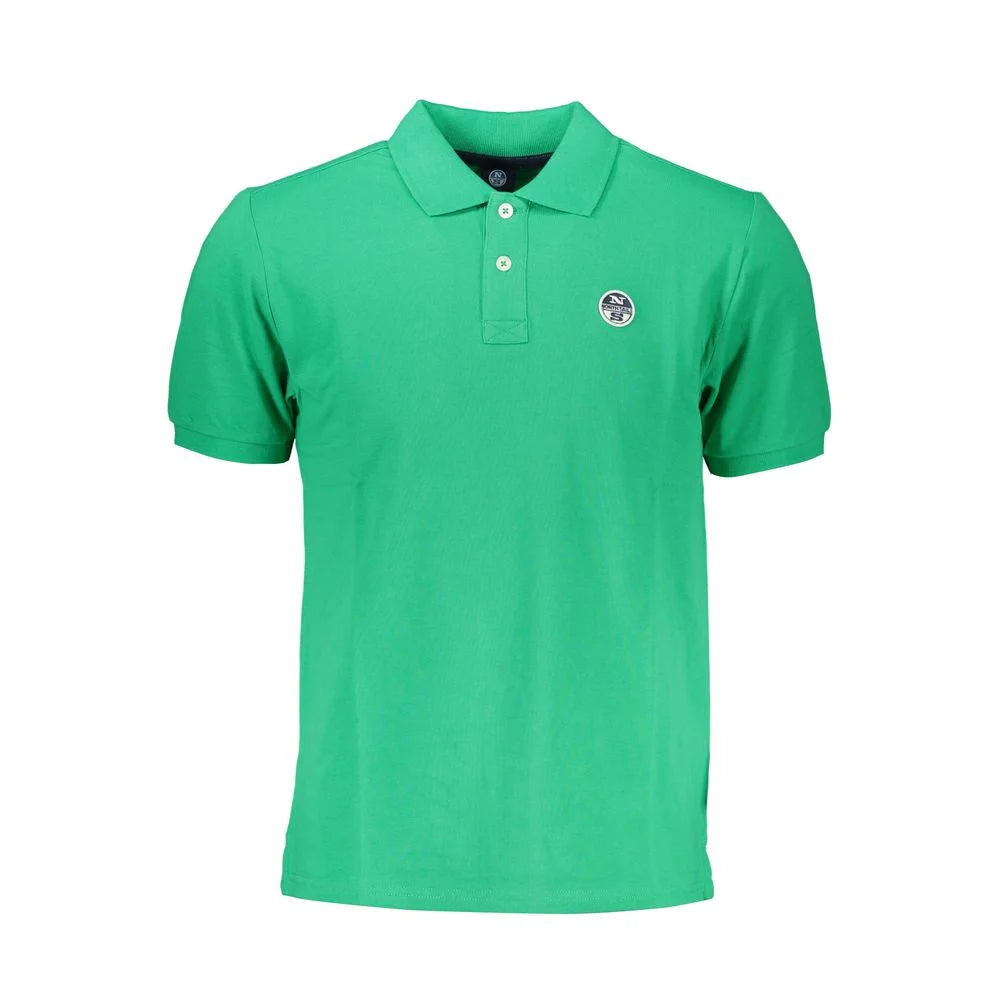 North Sails Green Cotton Polo Shirt - S - Polos