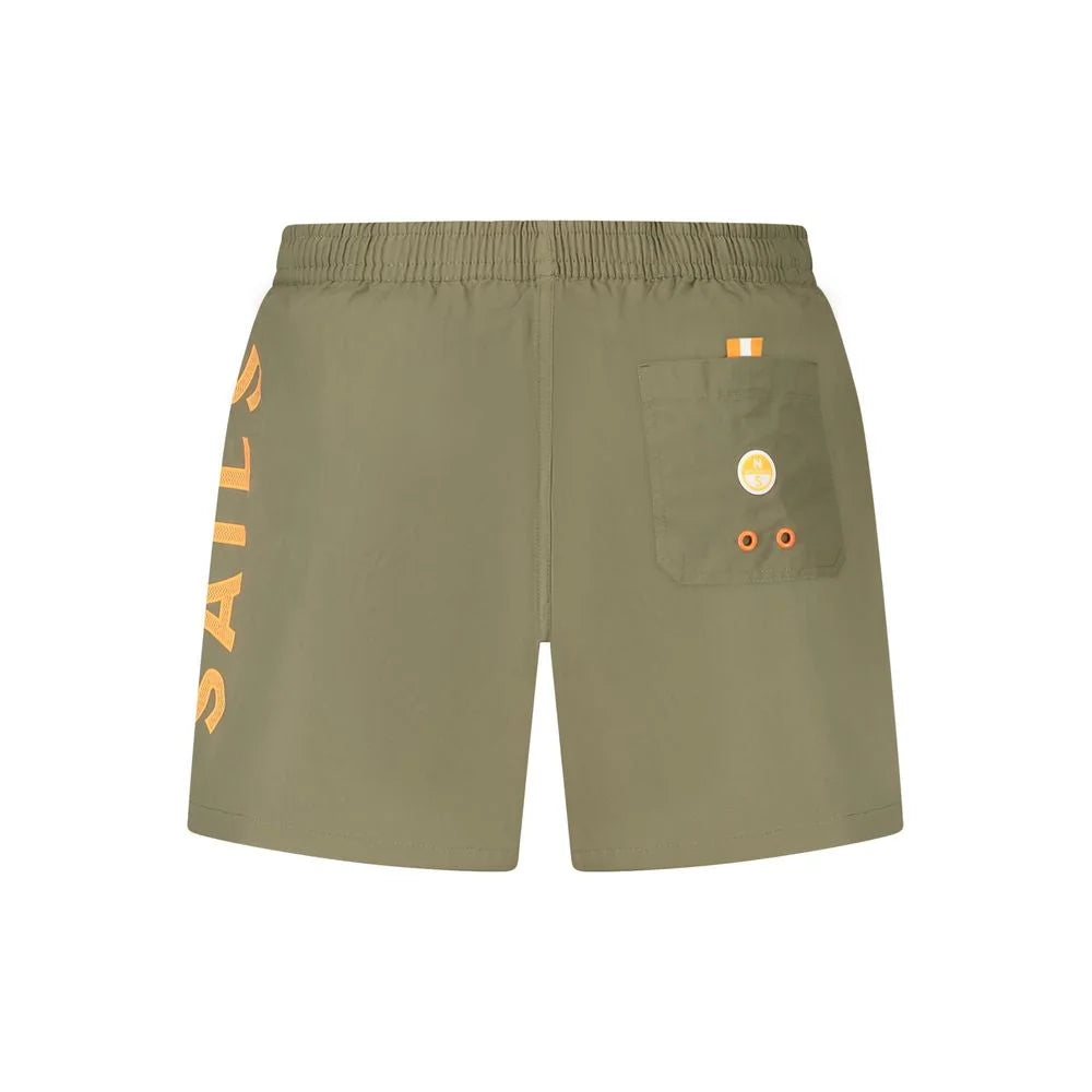 North Sails Green Cotton Swimwear - Swim Boxers