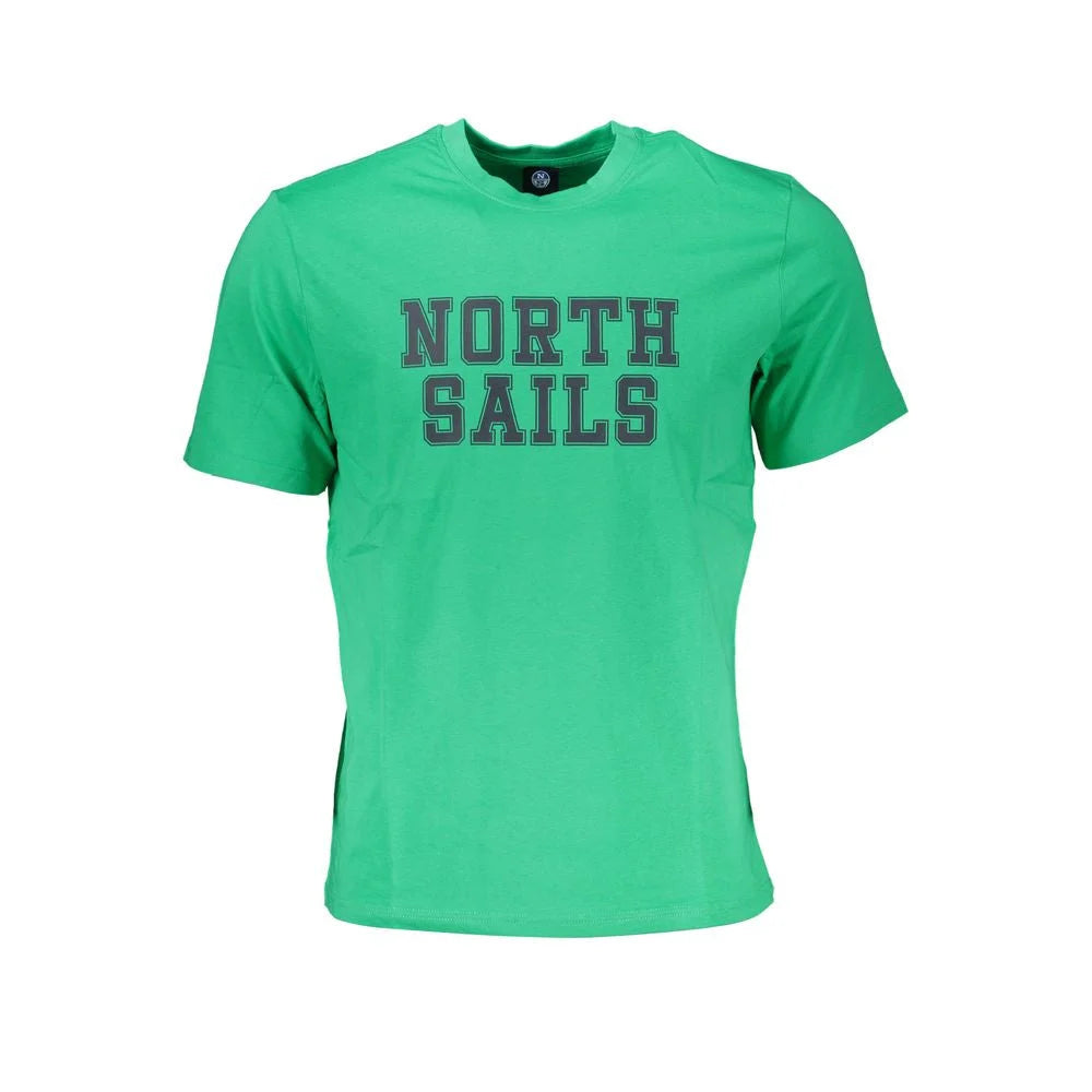 North Sails Green Cotton T-Shirt - T-Shirts