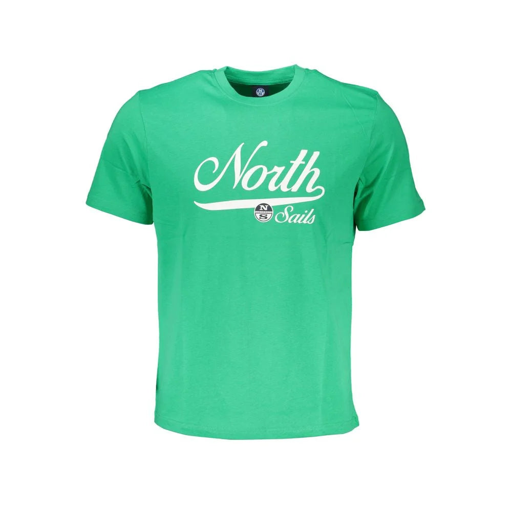 North Sails Green Cotton T-Shirt - T-Shirts
