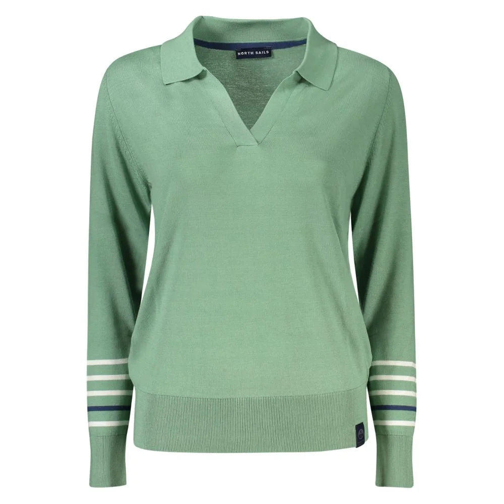 North Sails Green Cotton Women Sweater - Sweaters