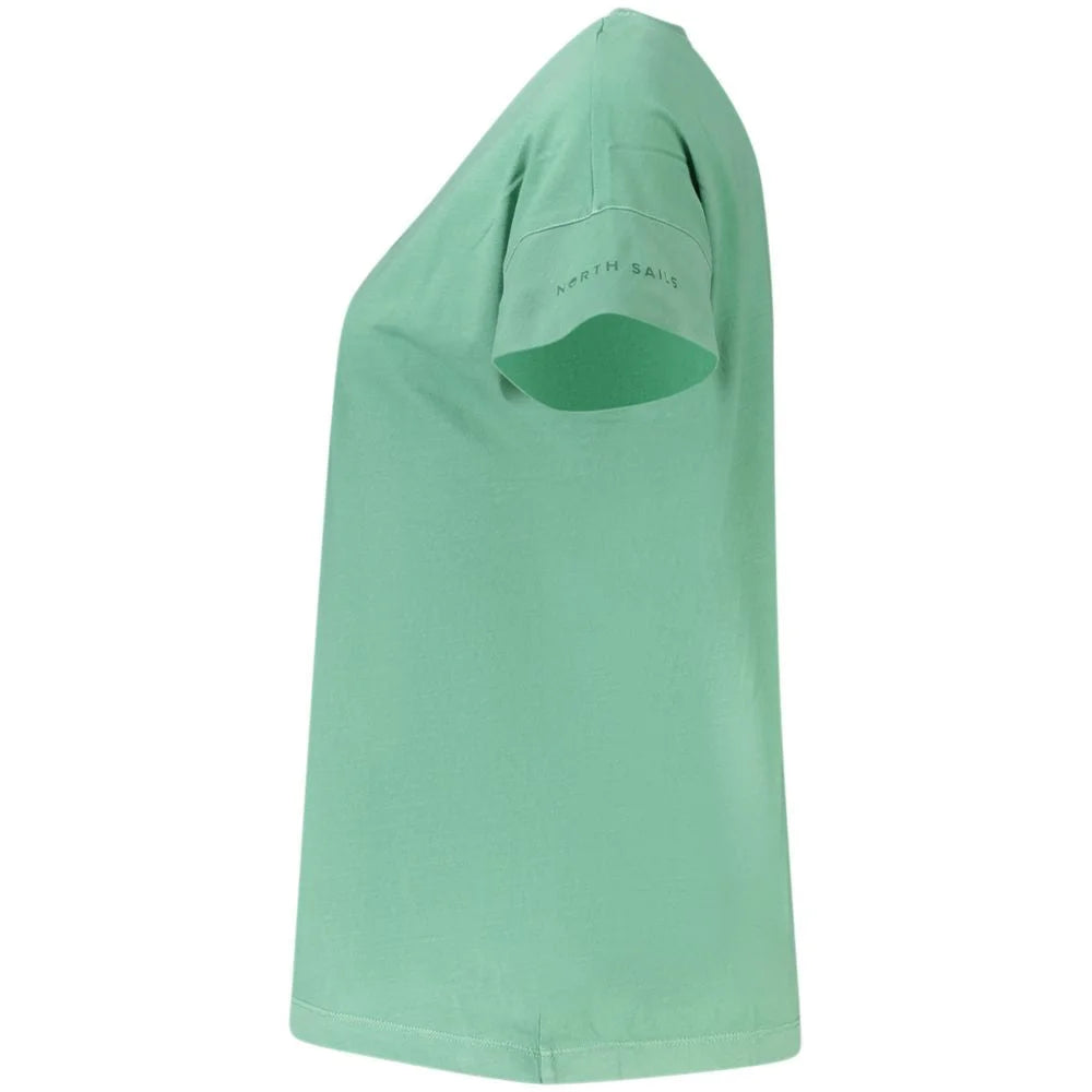 North Sails Green Cotton Women T-Shirt