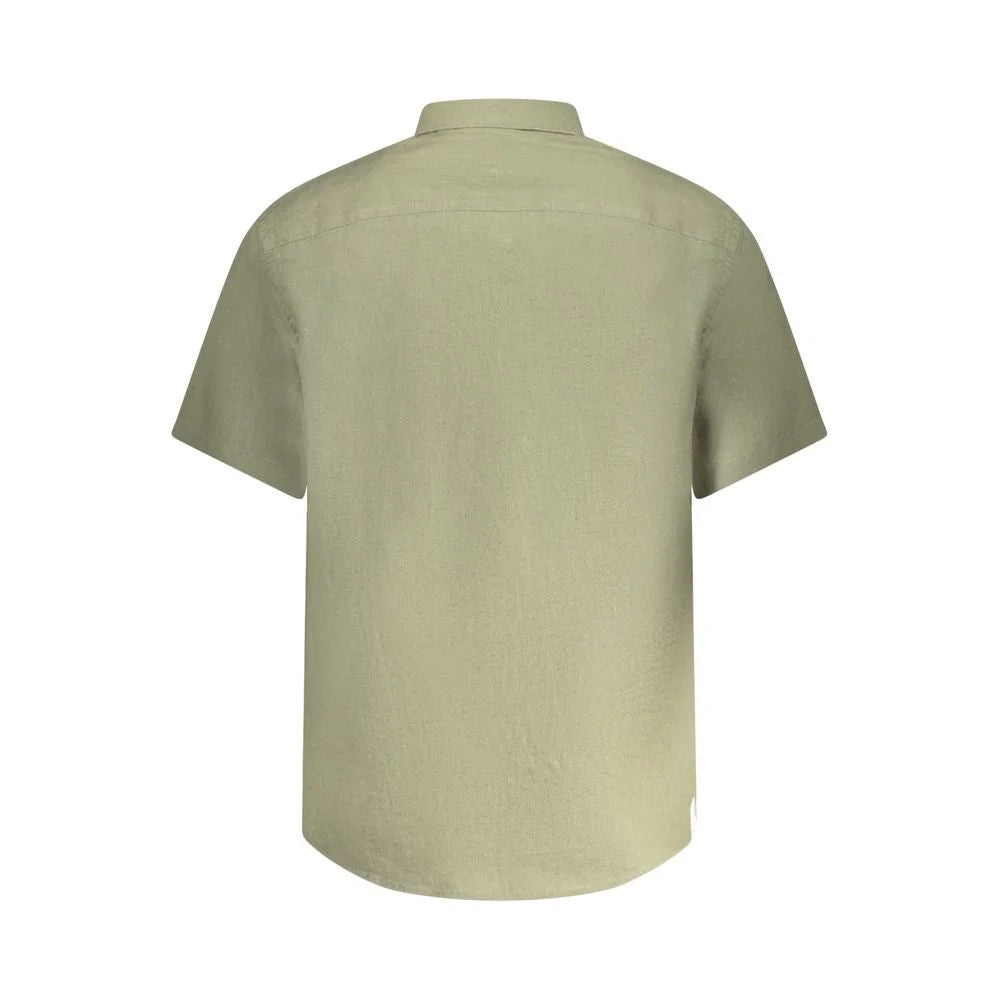 North Sails Green Linen Shirt - M - Shirts