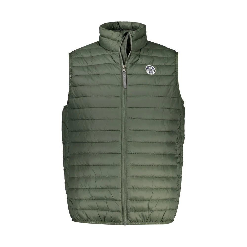 North Sails Green Polyamide Men Jacket - Vests