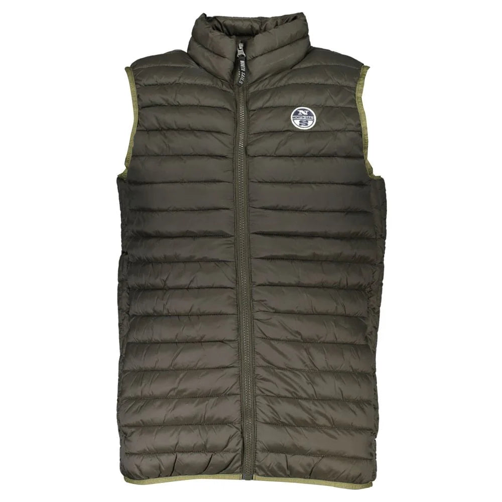 North Sails Green Polyamide Men Jacket - Vests