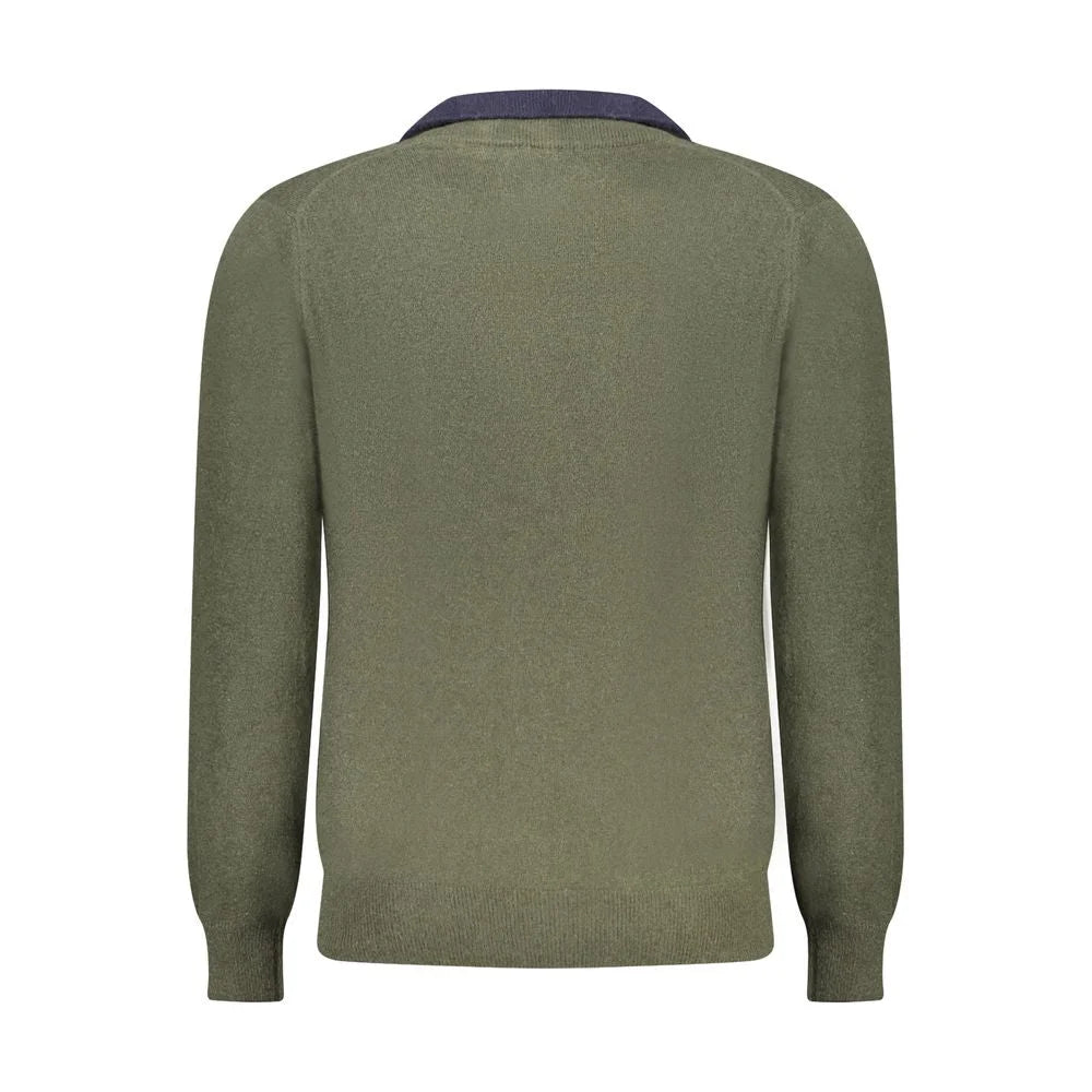 North Sails Green Wool Men Sweater - Sweaters