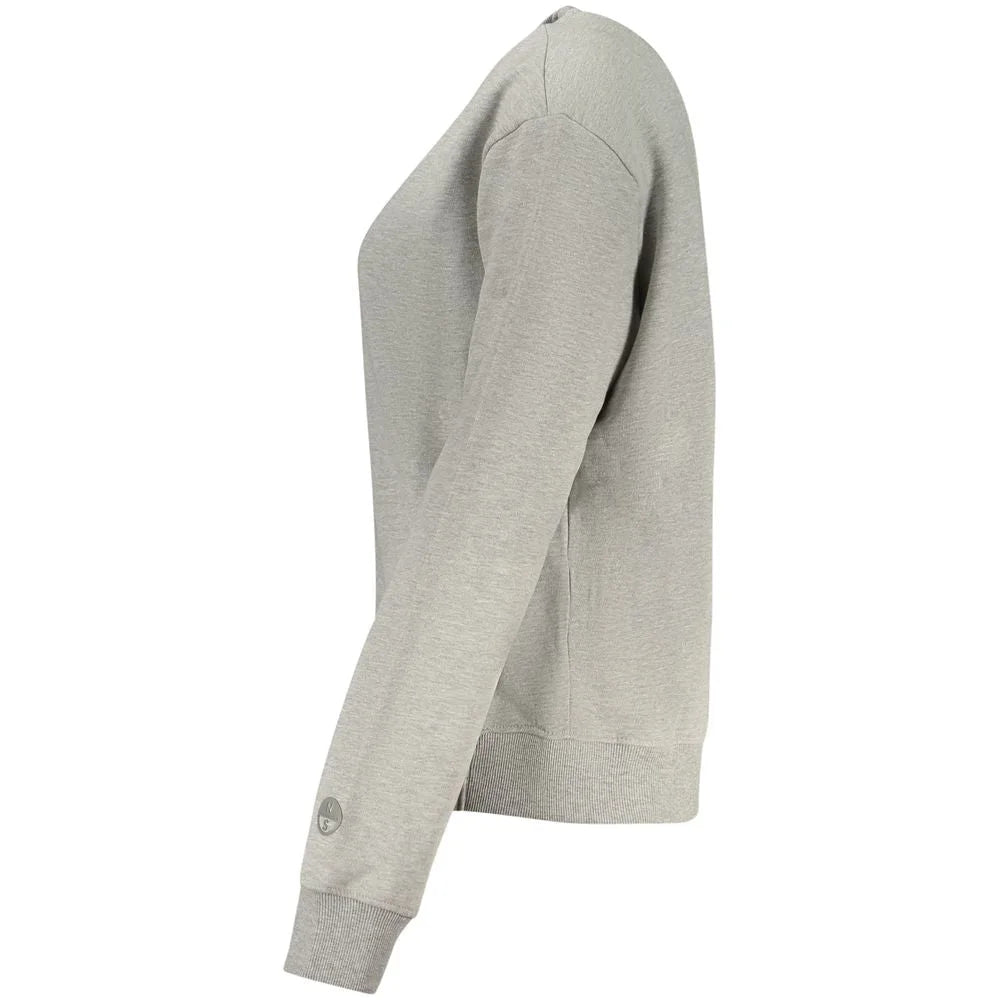 North Sails Grigio Cotton Women Sweatshirt