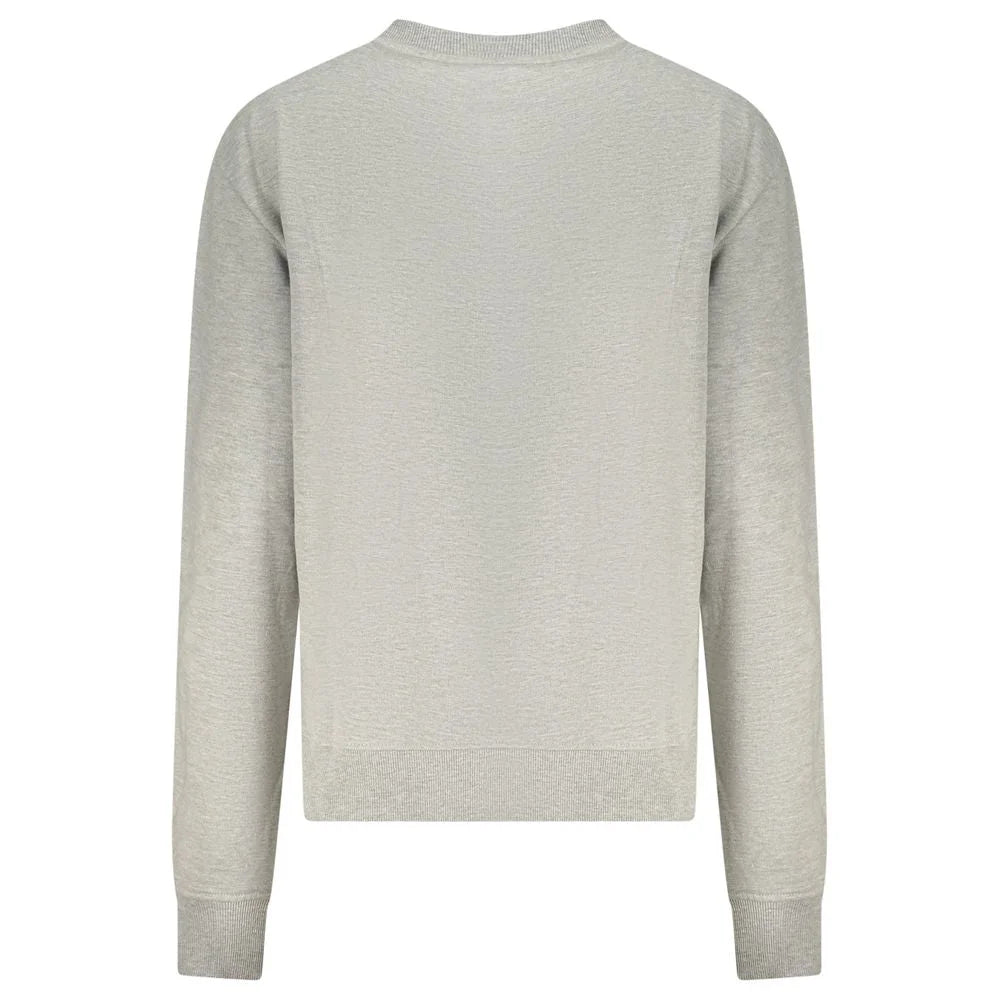 North Sails Grigio Cotton Women Sweatshirt