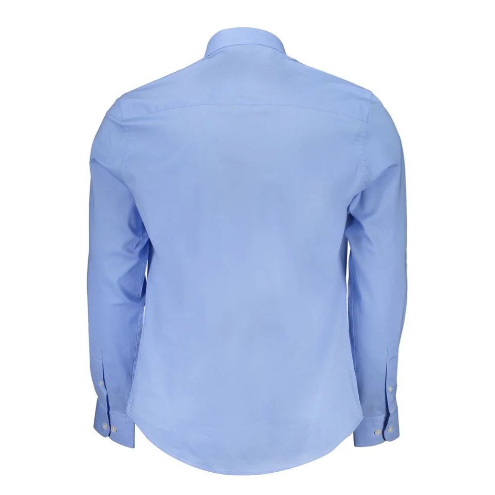 North Sails Light Blue Cotton Men Shirt - Shirts