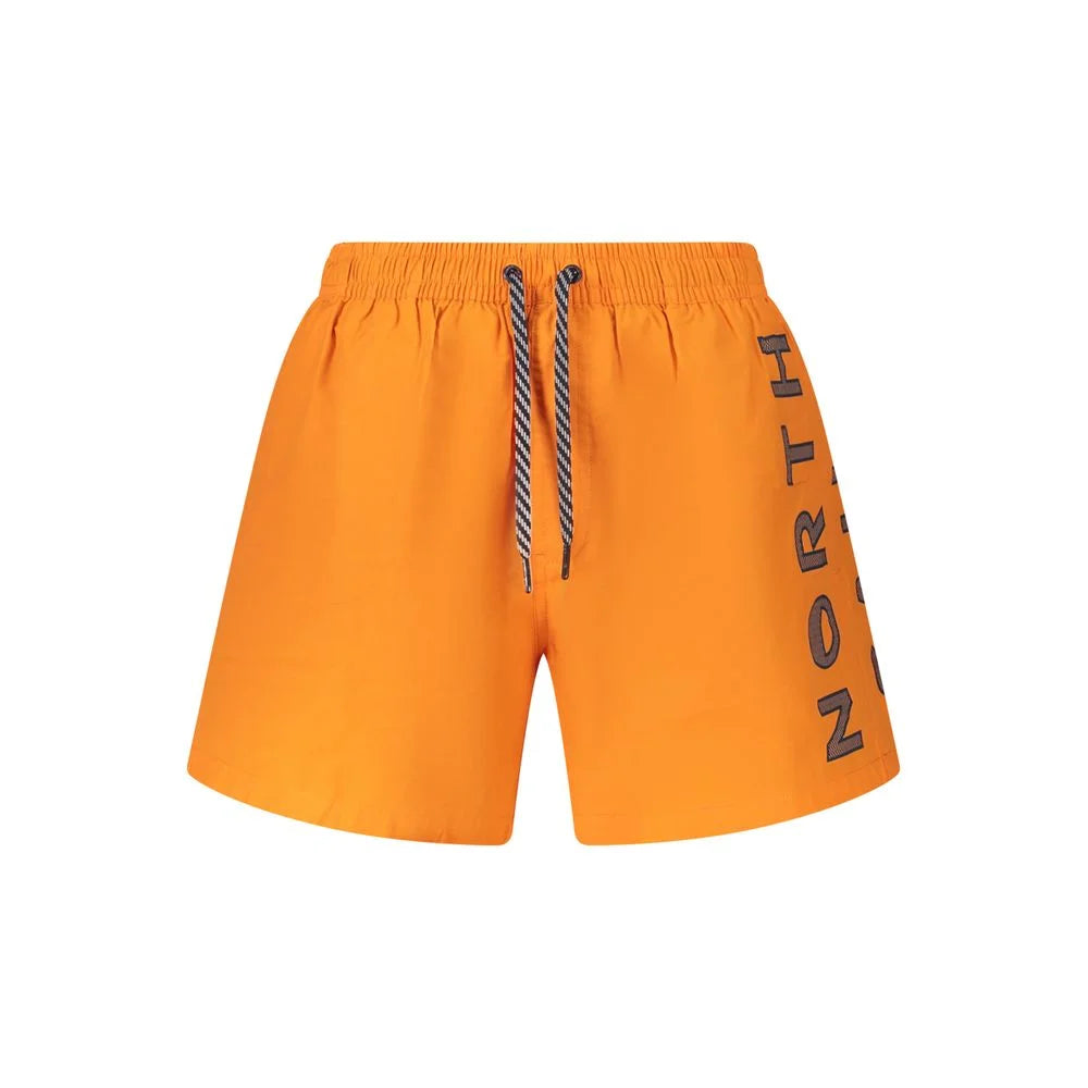 North Sails Orange Cotton Swimwear - Swim Boxers