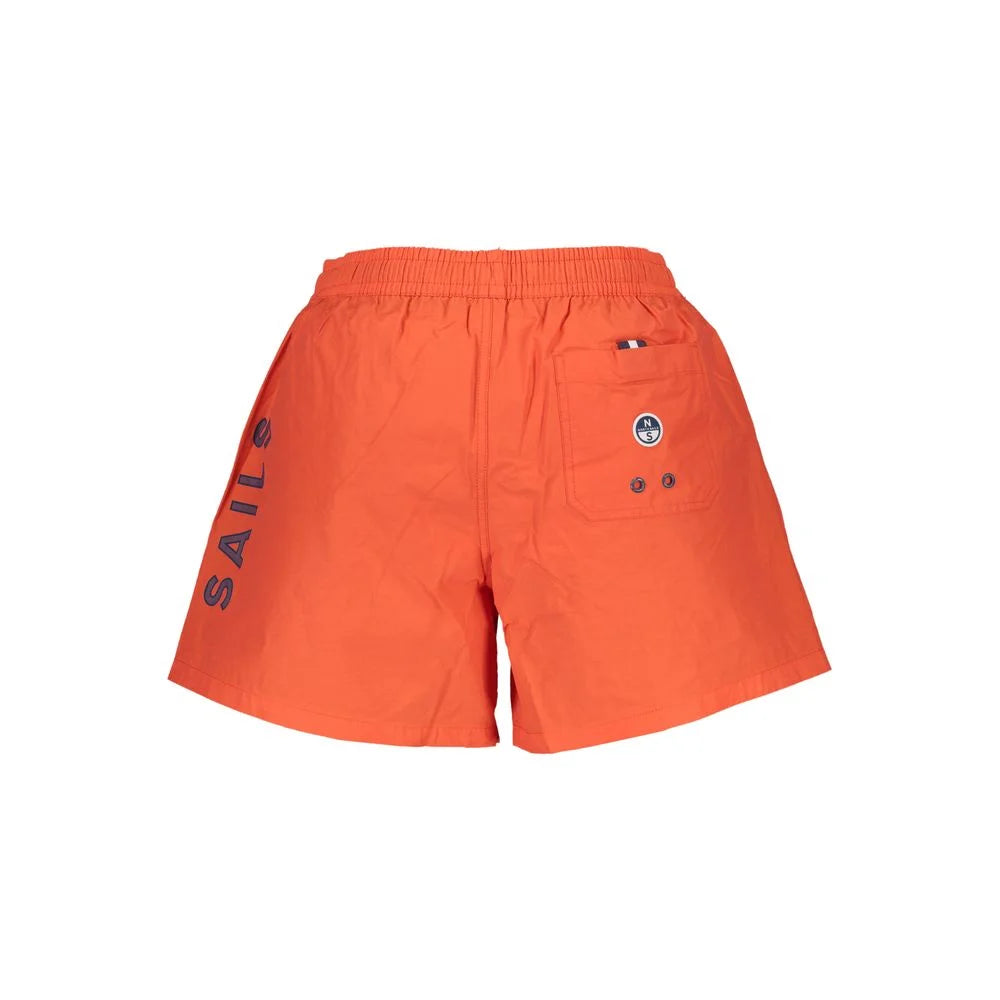 North Sails Orange Cotton Swimwear - Swim Boxers