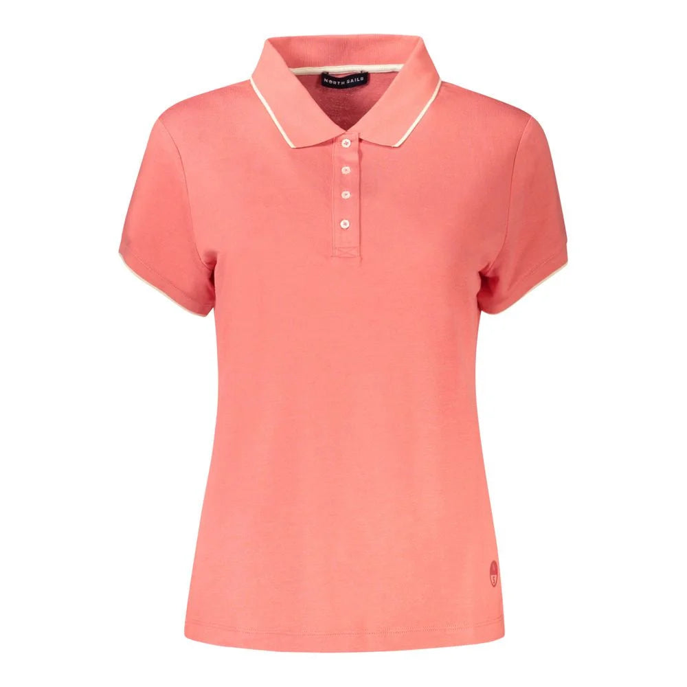 North Sails Pink Cotton Women Polo Shirt - Polos