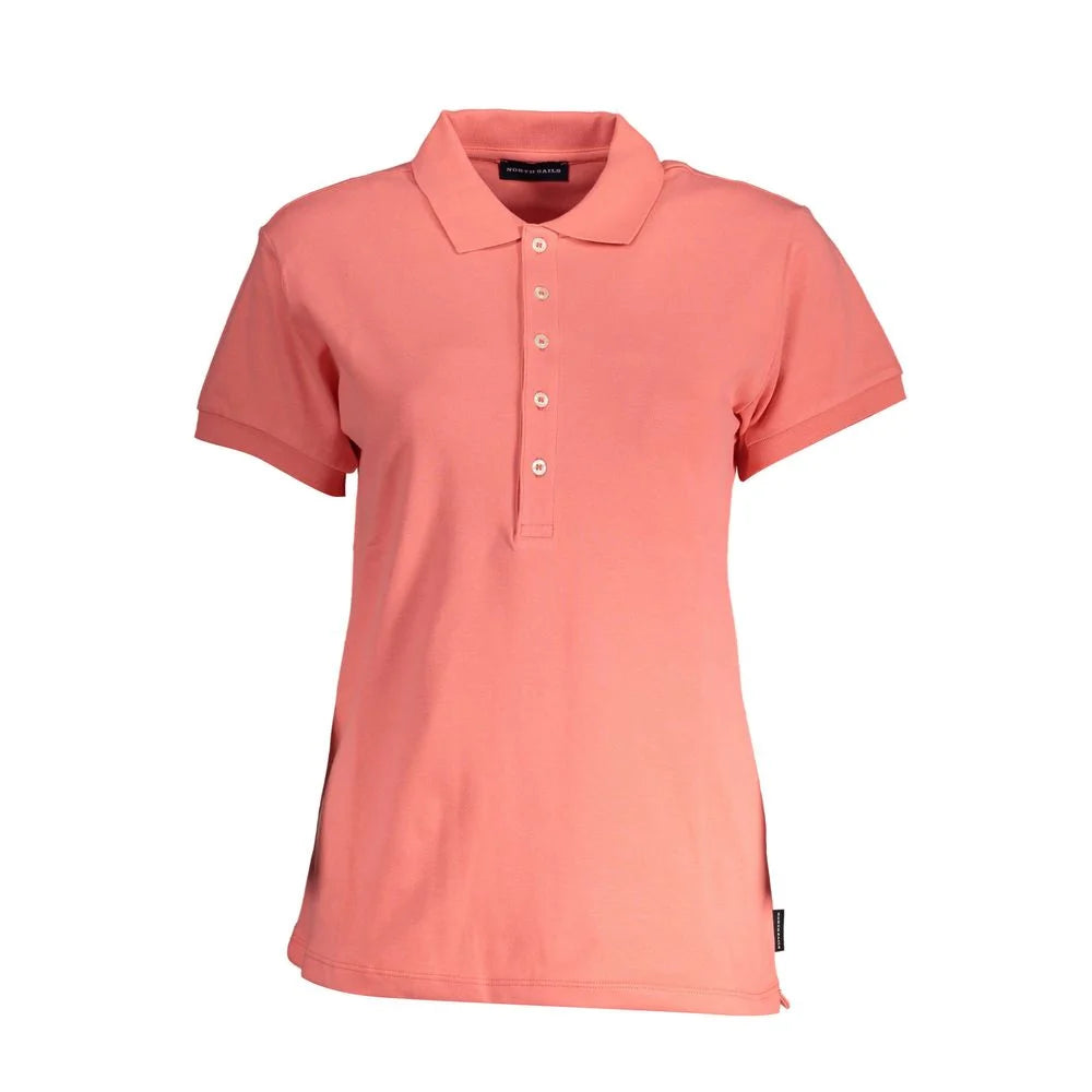 North Sails Pink Cotton Women Polo Shirt - Polos