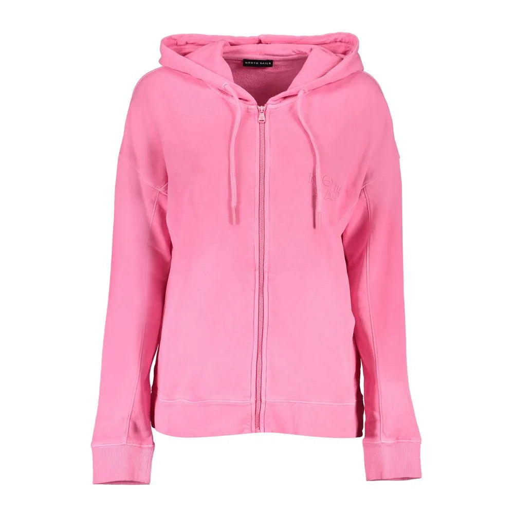 North Sails Pink Cotton Women Sweater - Hoodies