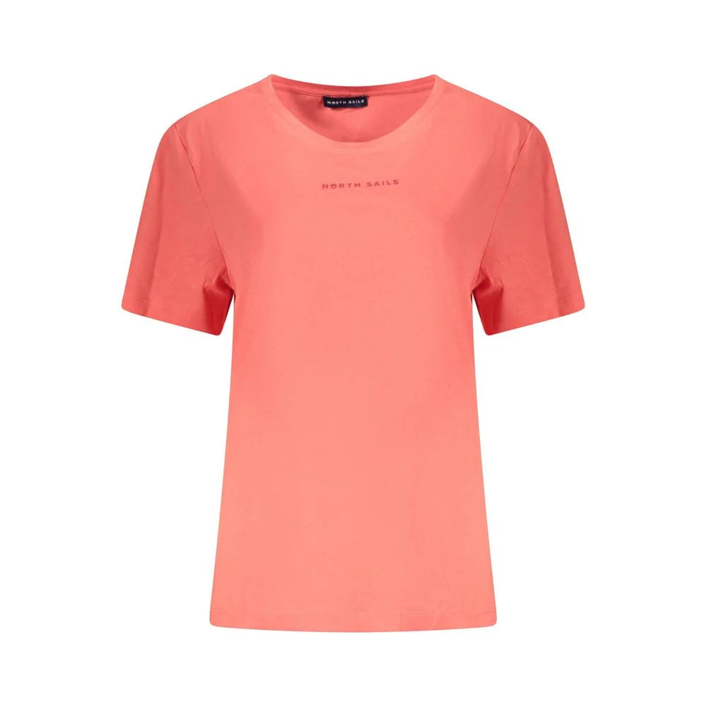 North Sails Pink Cotton Women T-Shirt - S - T-Shirts