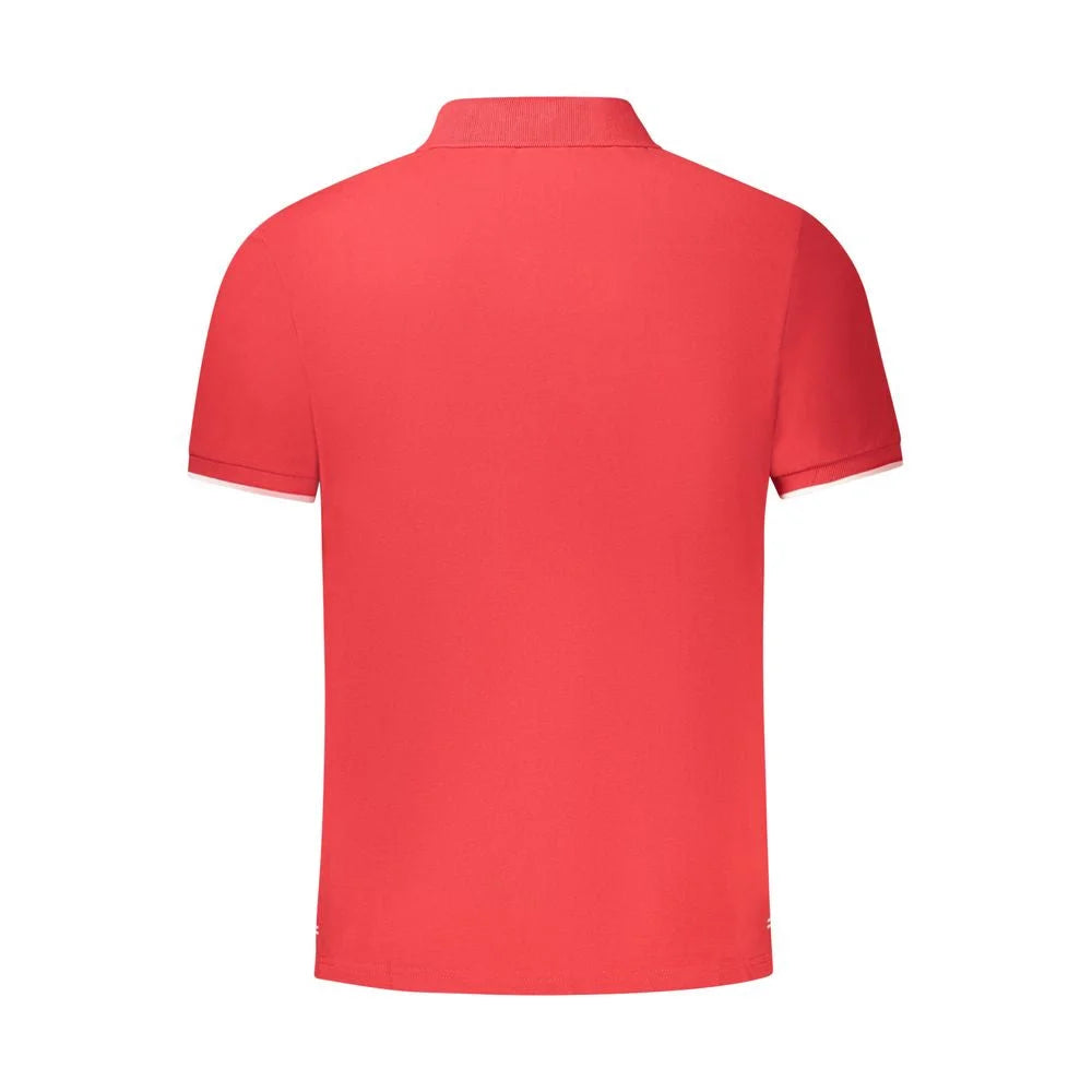 North Sails Red Cotton Men Polo Shirt