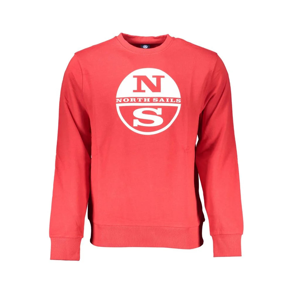 North Sails Red Cotton Men Sweater - Sweatshirts