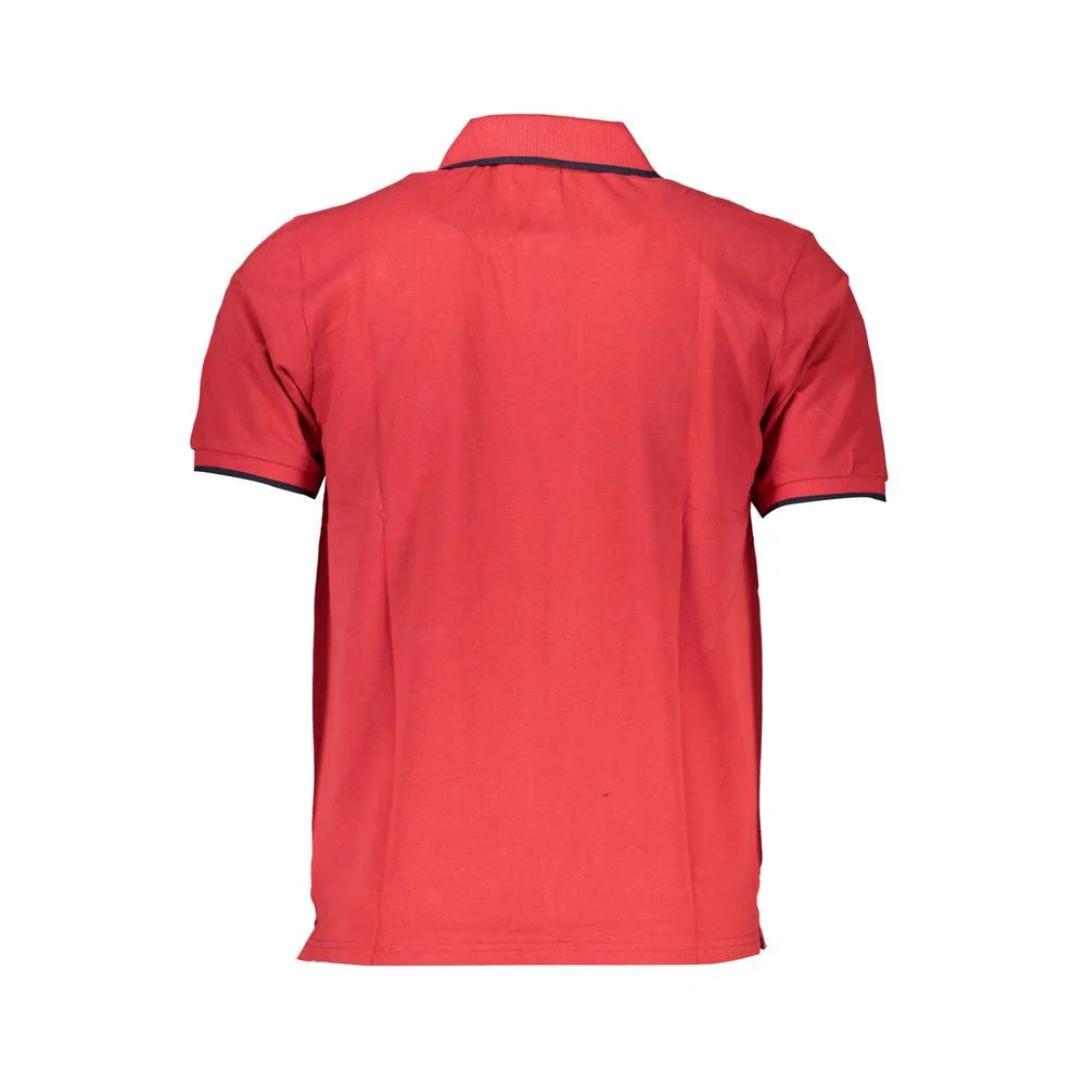 North Sails Red Cotton Polo Shirt - Polos