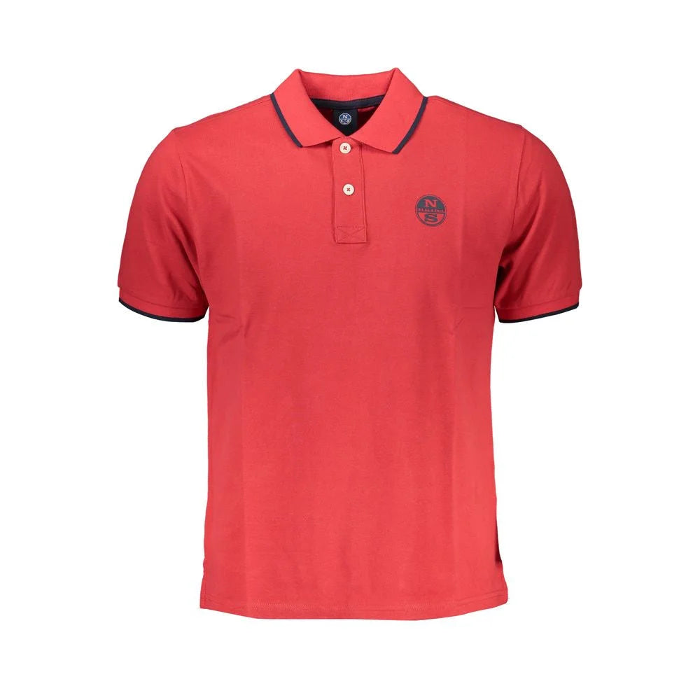 North Sails Red Cotton Polo Shirt - S - Polos