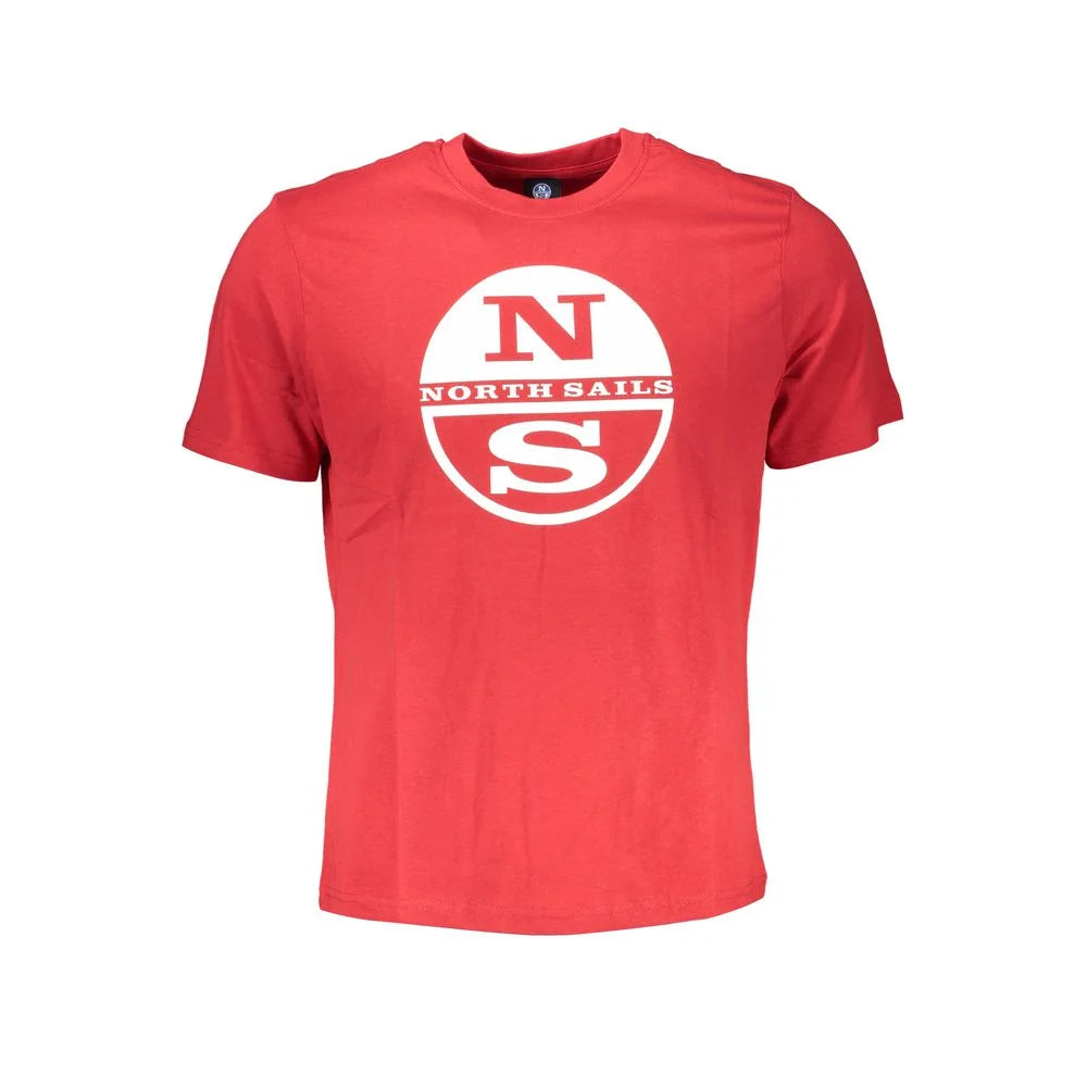 North Sails Red Cotton T-Shirt - T-Shirts