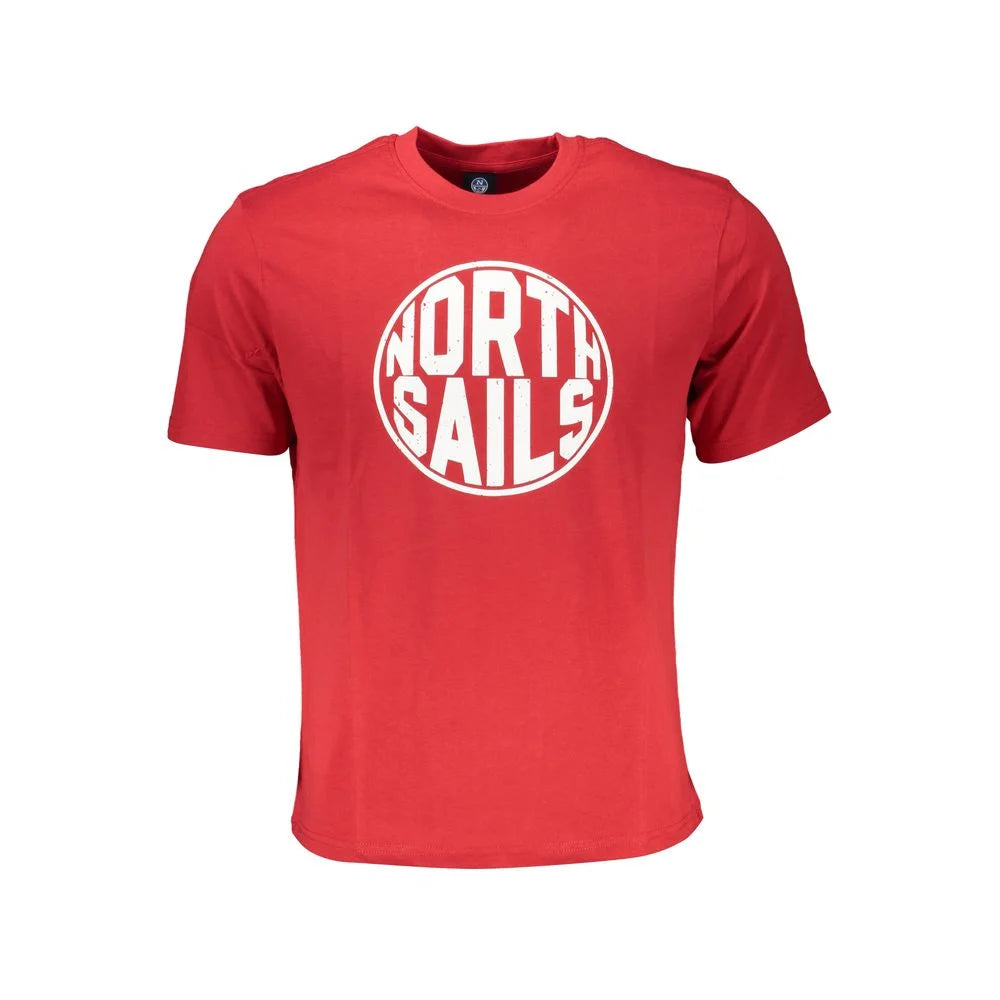 North Sails Red Cotton T-Shirt - T-Shirts