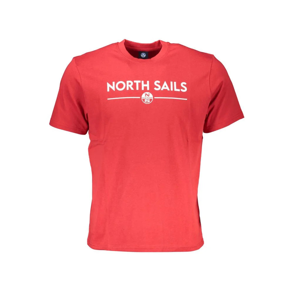 North Sails Red Cotton T-Shirt - T-Shirts
