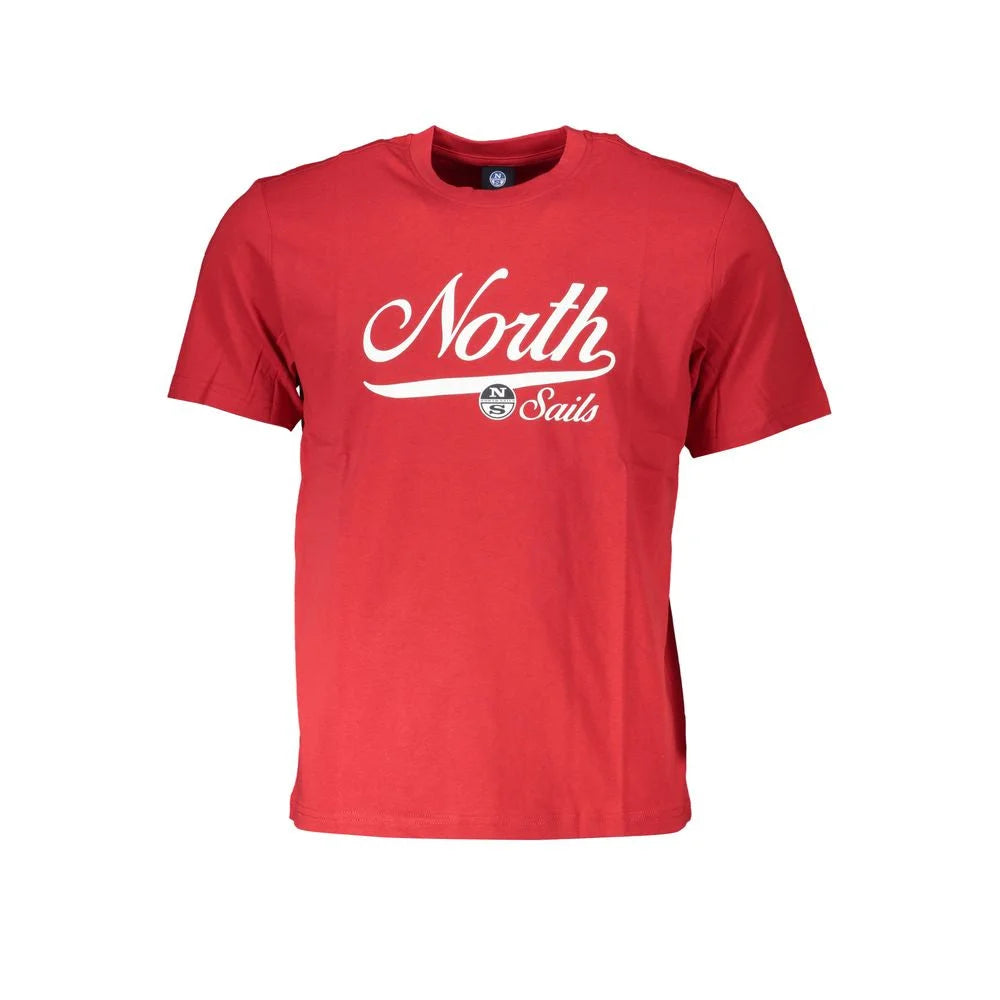 North Sails Red Cotton T-Shirt - T-Shirts