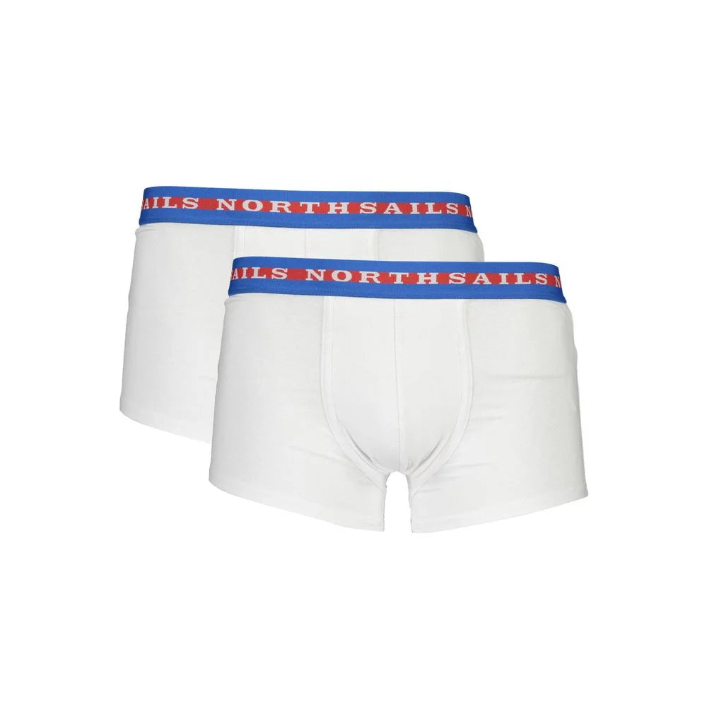 North Sails White Cotton Men Boxer - S