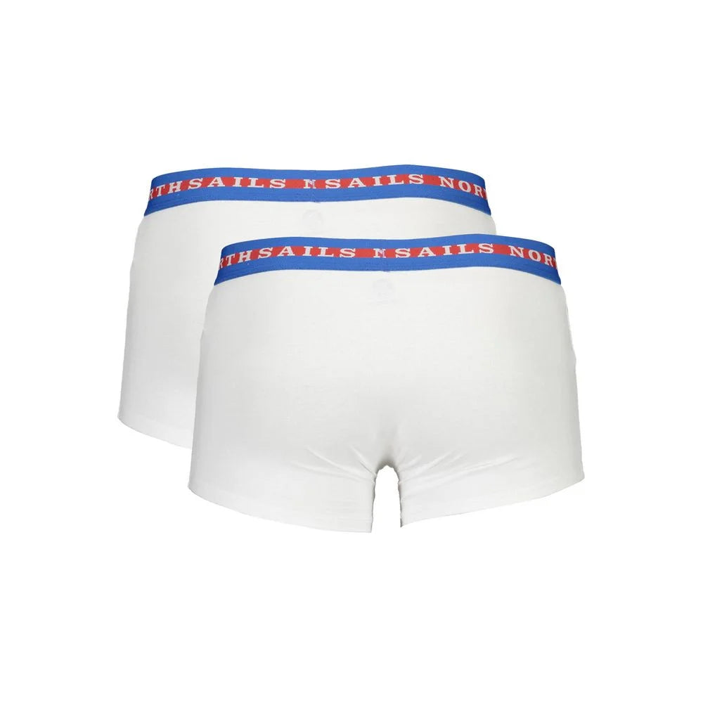 North Sails White Cotton Men Boxer - S