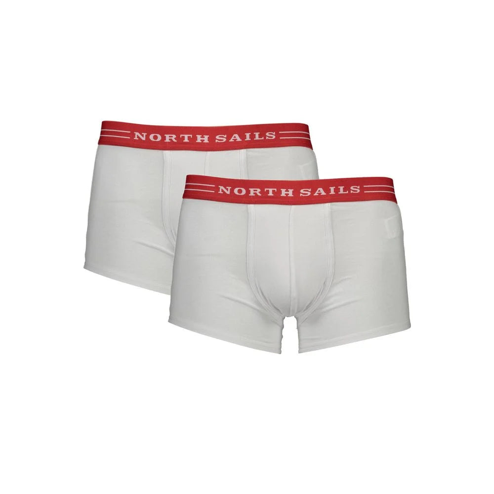 North Sails White Cotton Men Boxer - S - Boxer Briefs