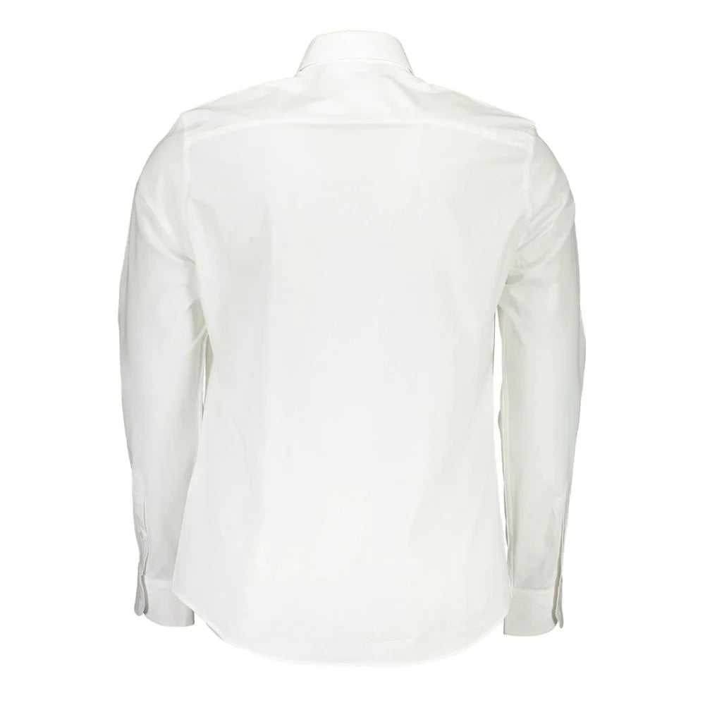 North Sails White Cotton Men Shirt - M - Shirts