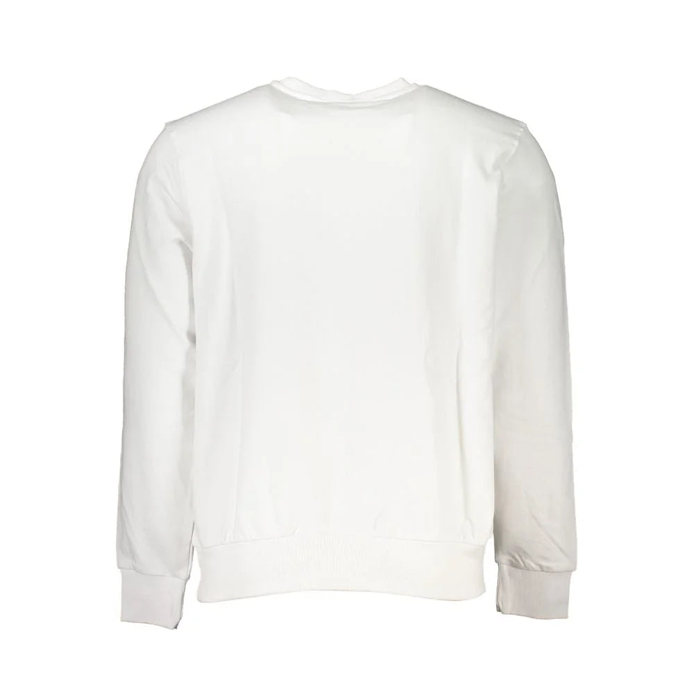 North Sails White Cotton Men Sweater - Sweatshirts