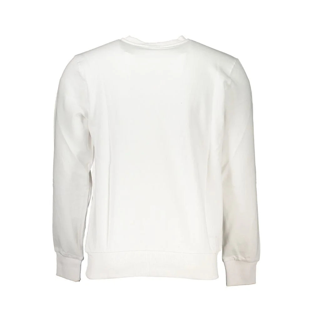 North Sails White Cotton Men Sweater - Sweatshirts