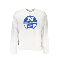 North Sails White Cotton Men Sweater - Sweatshirts